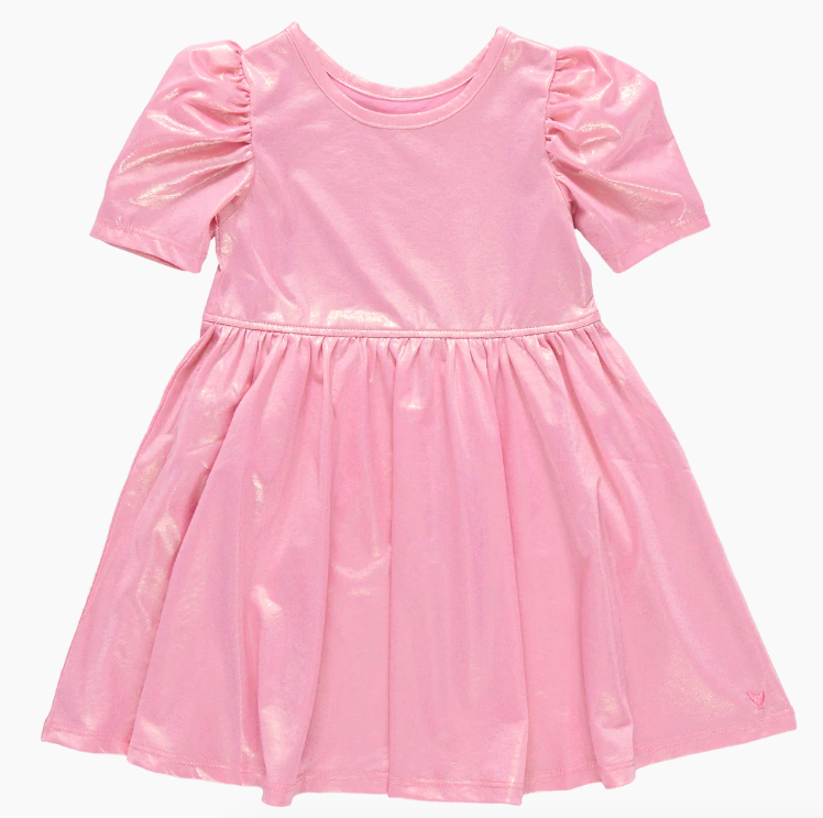 Light Pink Lame Laurie Dress