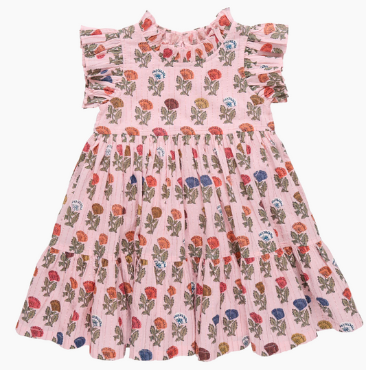 Multi Flower Drop Jennifer Dress