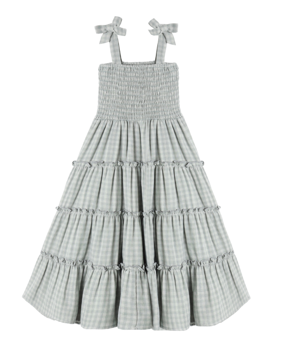 Taylor Dress | Green Gingham