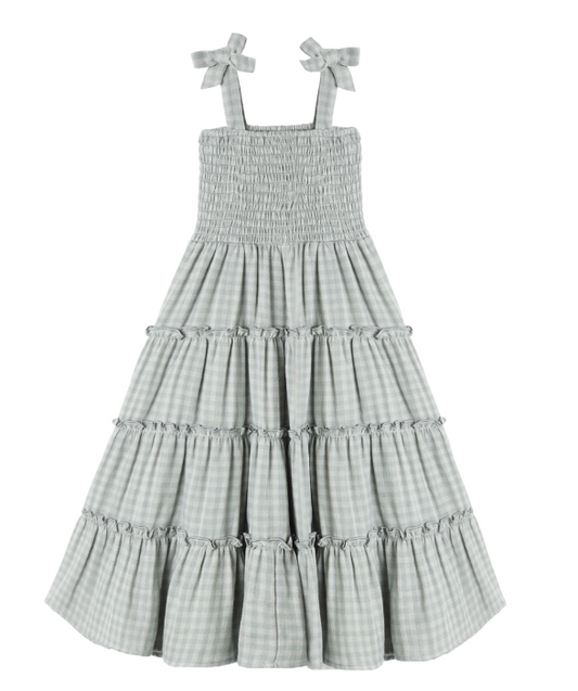 Taylor Dress | Green Gingham