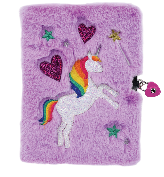 Magical Unicorn Lock and Key Furry Journal