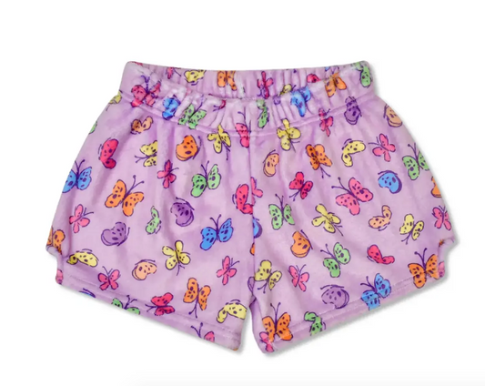 Bright Butterflies Plush Shorts