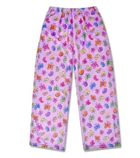 Bright Butterflies Plush Pants