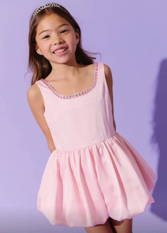 Pastel Gems Bubble Dress | Pink