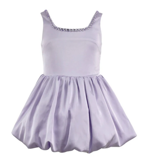 Pastel Gems Bubble Dress | Lavender