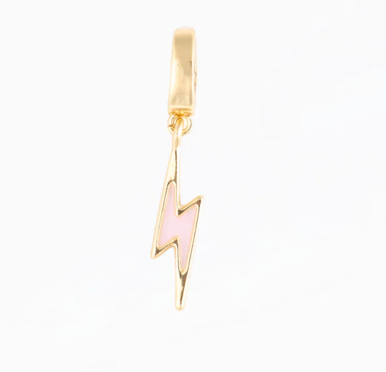 MM Charm | Pink Lightning Bolt