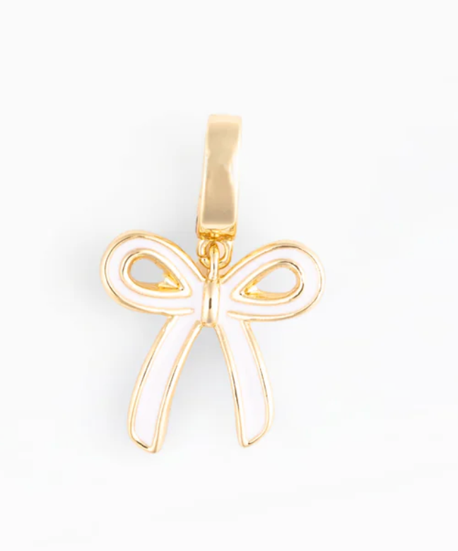 MM Charm | White Bow