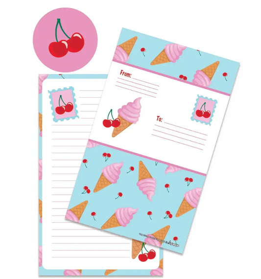 Cherry Cones Foldover Cards