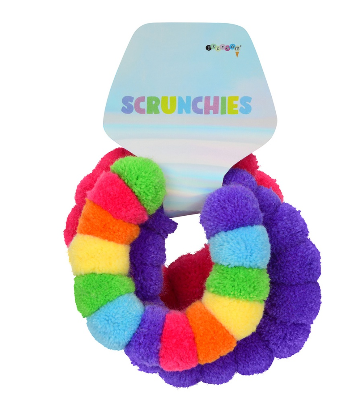Pom-Poms Scrunchie Set
