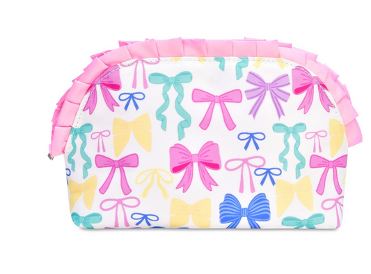 Pretty Bows Oval Cosmetic Bag