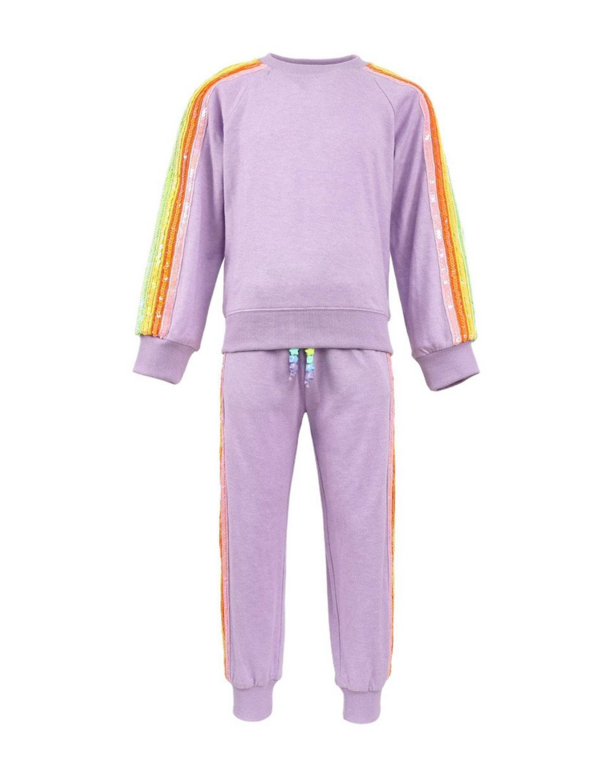 Lavender Rainbow Sequin Set