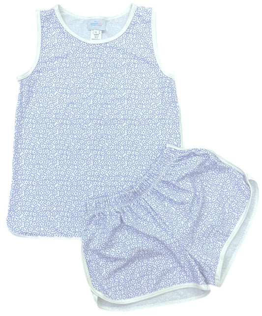 Tank Lounge Set | Blue Floral