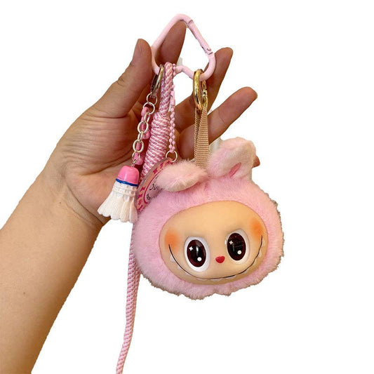 Lalububu Plush Keychain Bag Charm | Pink