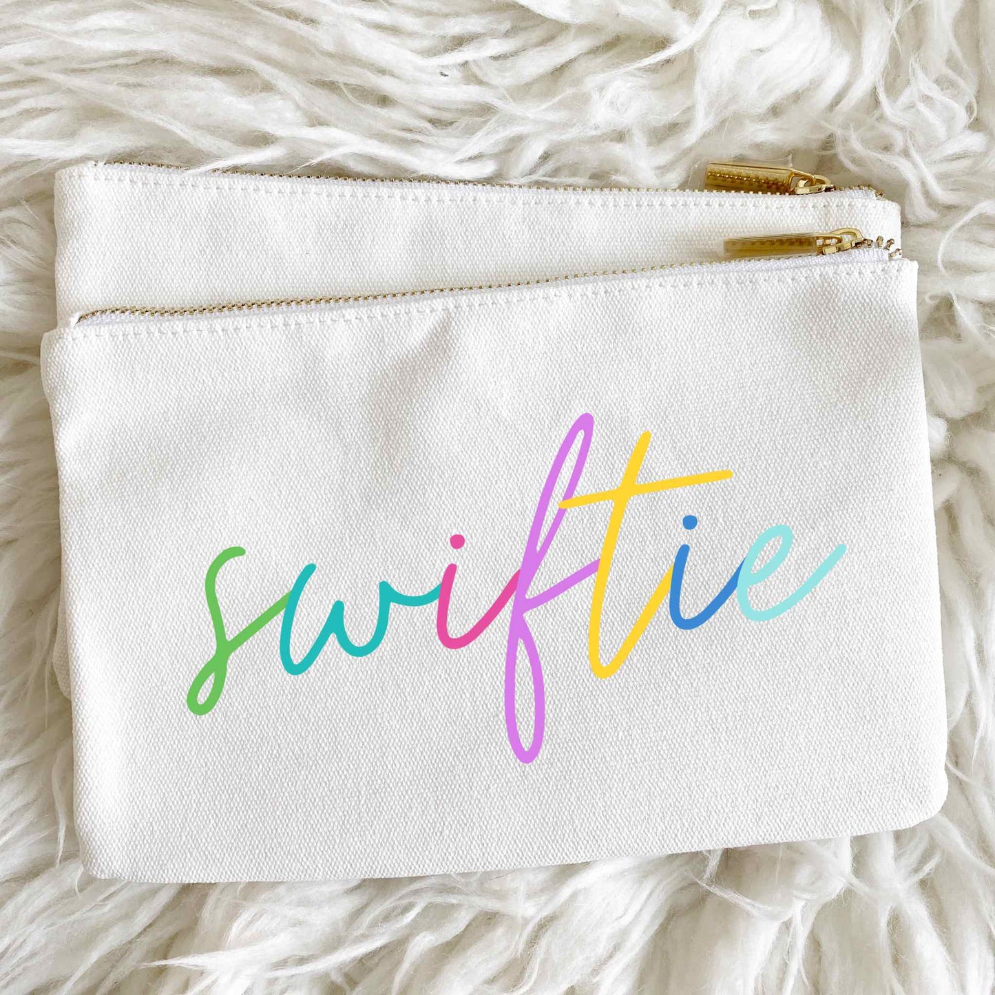 Swiftie Script Pouch w/Pom Pom