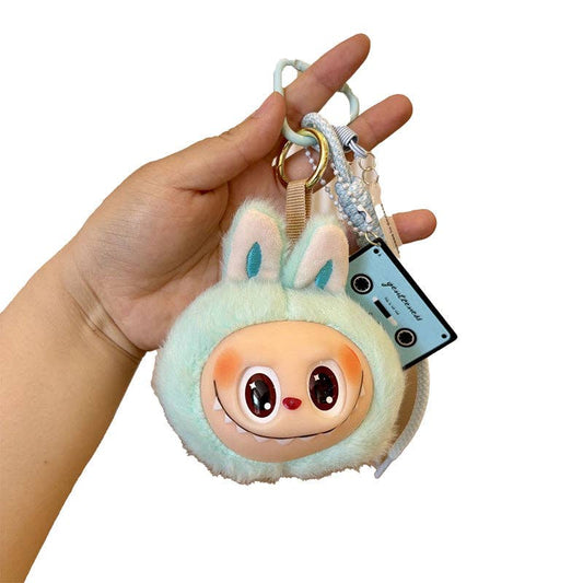 Lalububu Plush Keychain Bag Charm | Light Blue