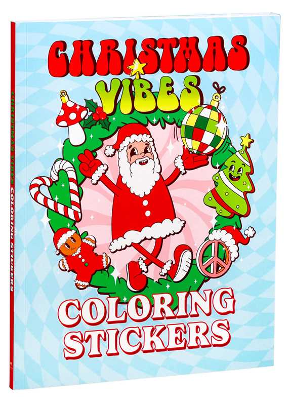 Christmas Vibes Coloring Stickers