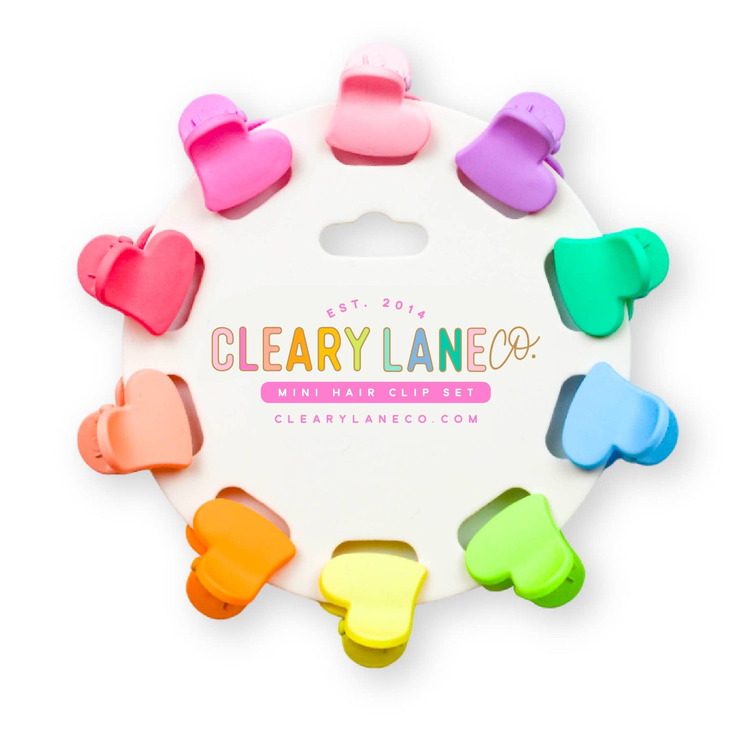 Mini Hair Clip Set | Rainbow Speckled Butterflies