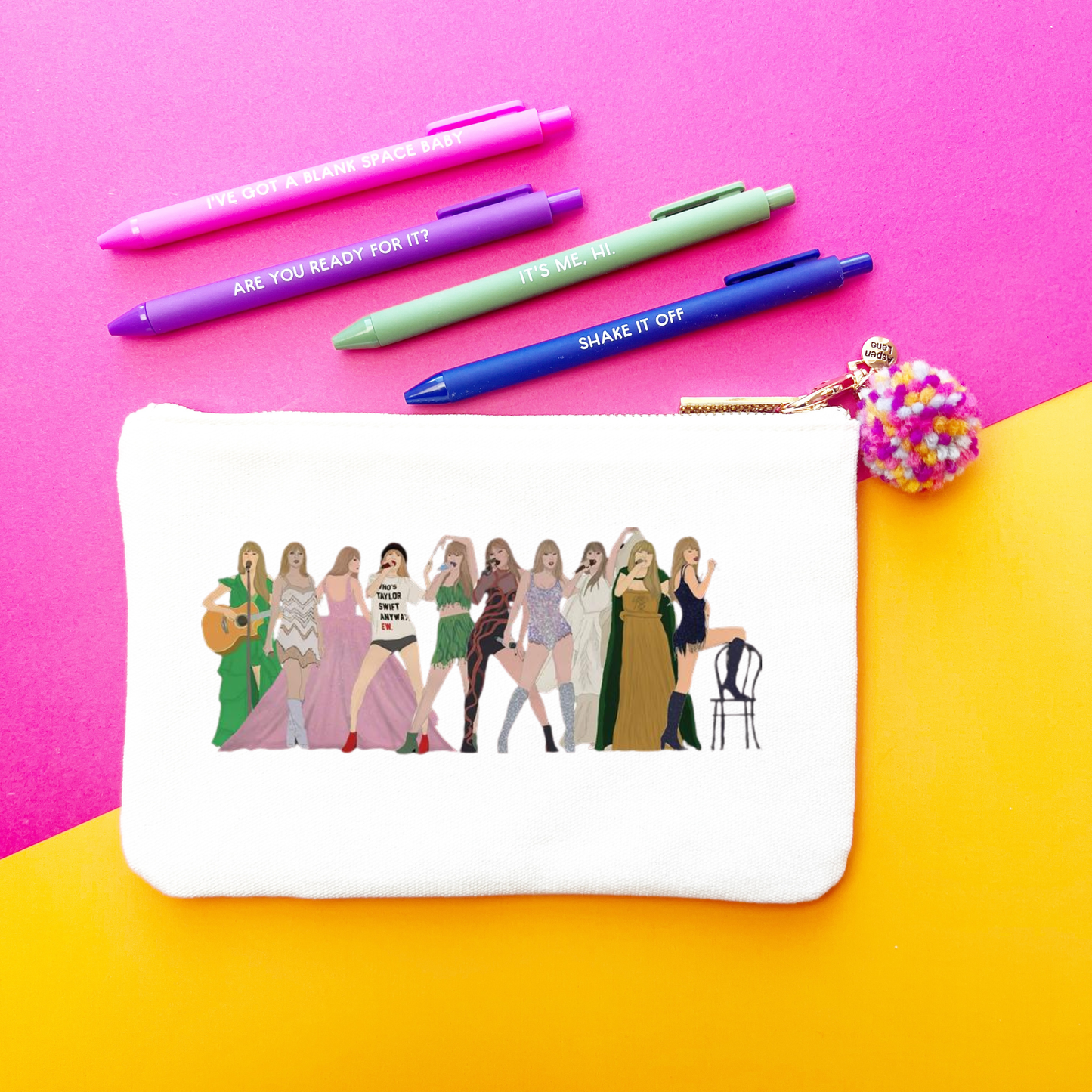 Eras T Swift Pouch w/ Pom Pom