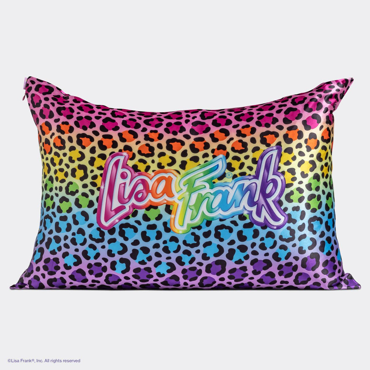 Lisa Frank x Kitsch Standard Satin Pillowcase | Rainbow Leopard