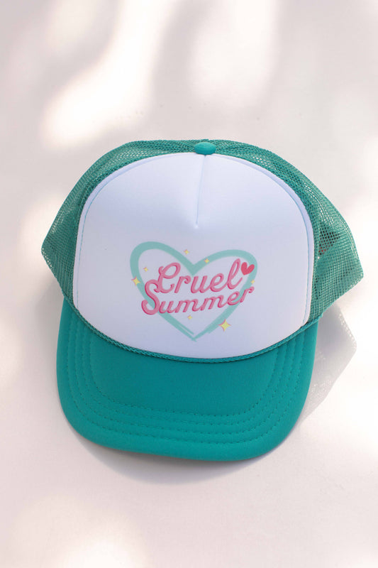 White/Jade Cruel Summer Trucker Hat