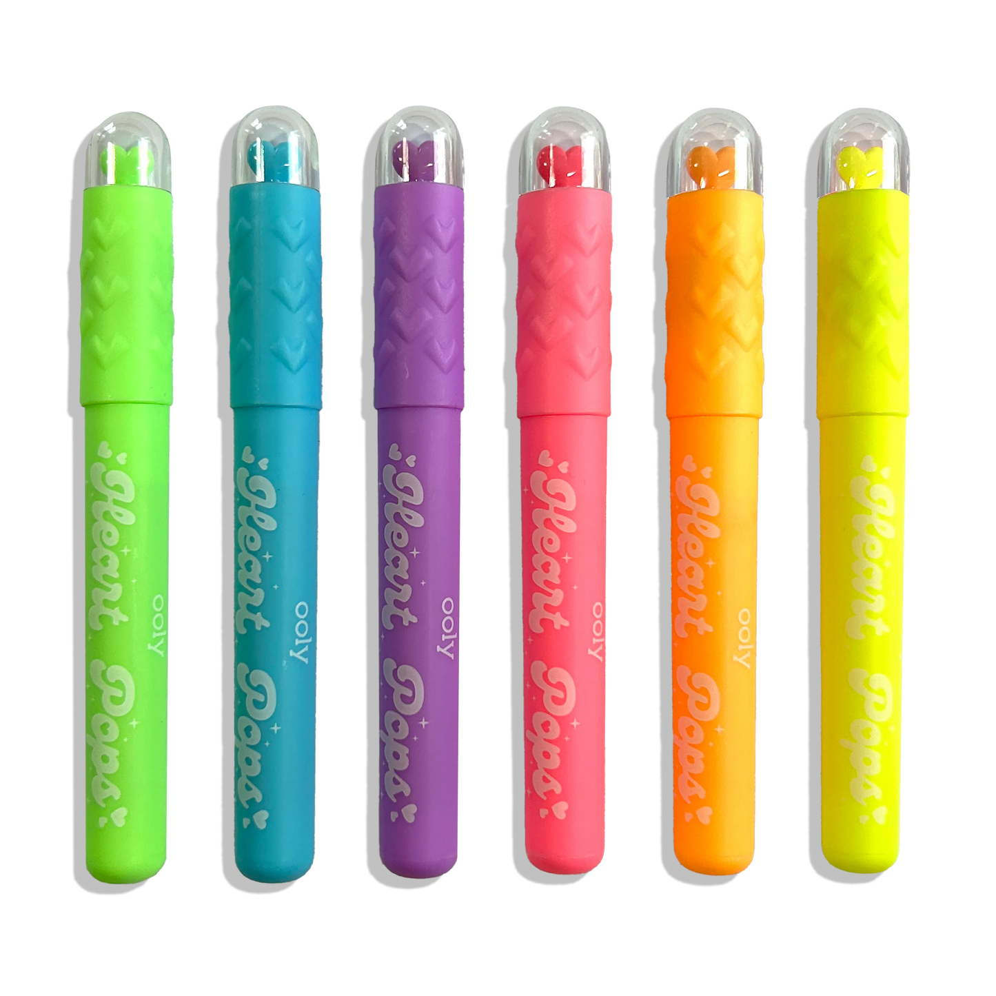 Heart Pops Neon Highlighters (Set of 6)