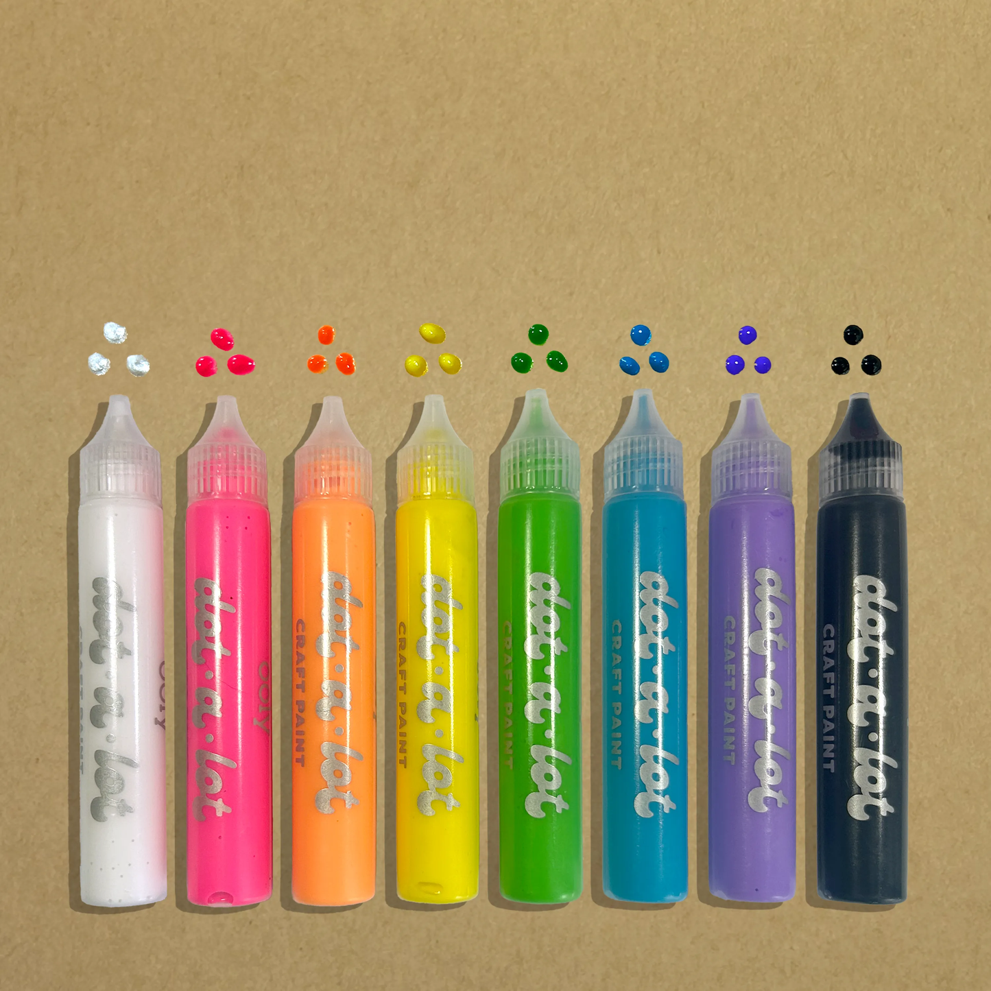 Dot-A-Lot Dimensional Craft Paint  (Set of 8)
