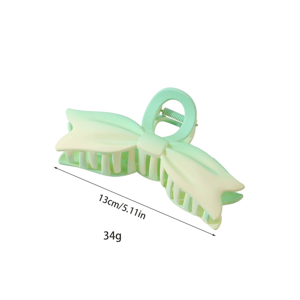 Pink Gradient Bow Claw Clip