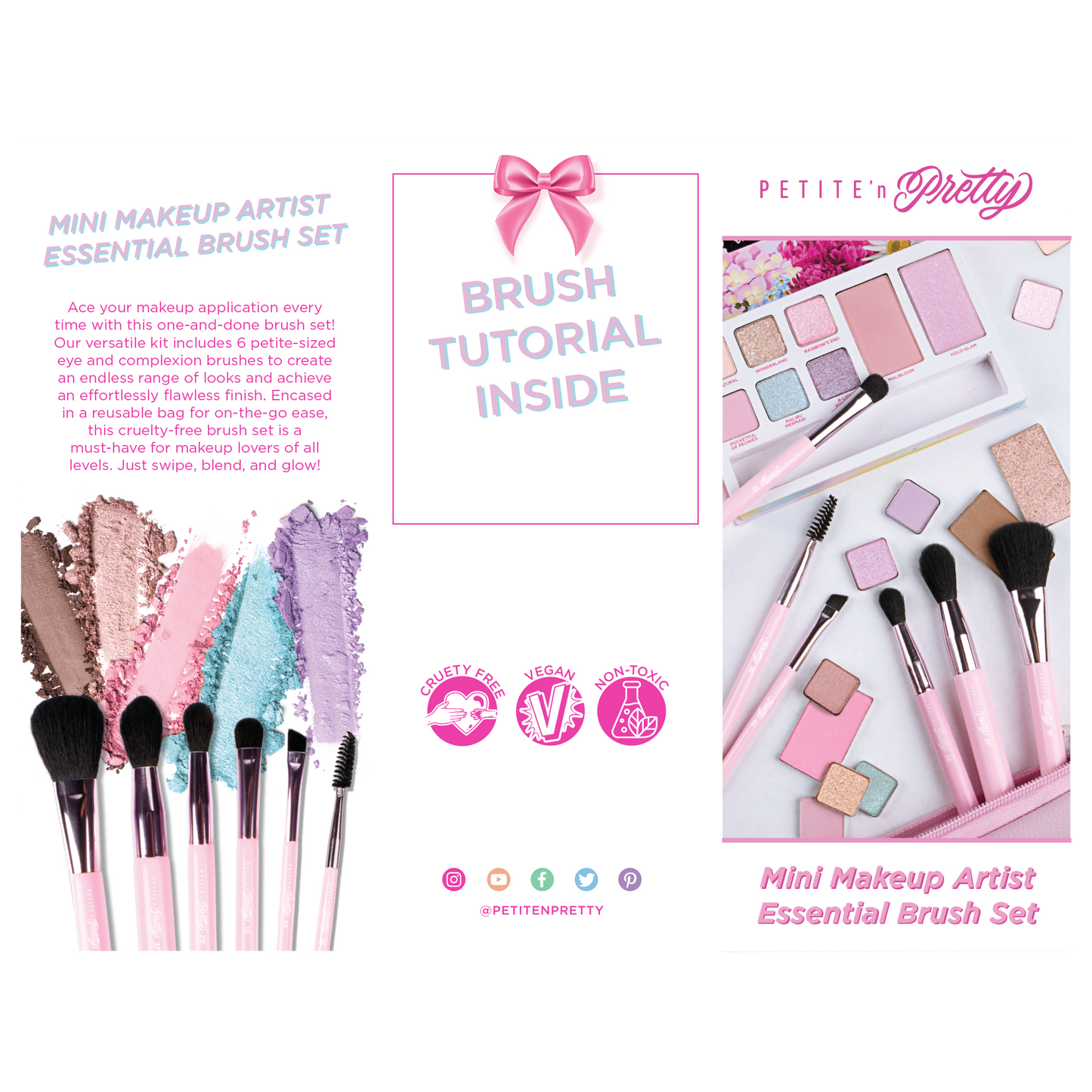 Mini Tween Makeup Artist 
Essential Brush Set
