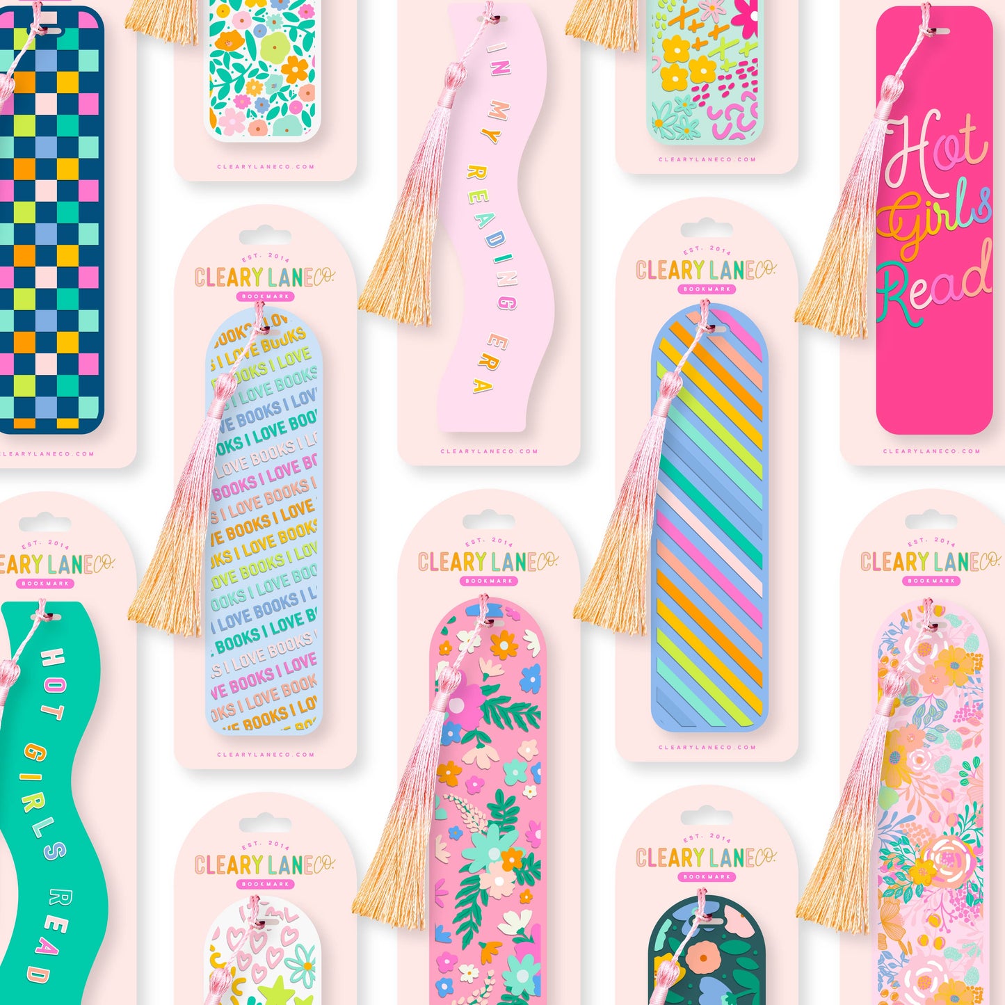 Acrylic Bookmark | Hot Pink Floral Jungle