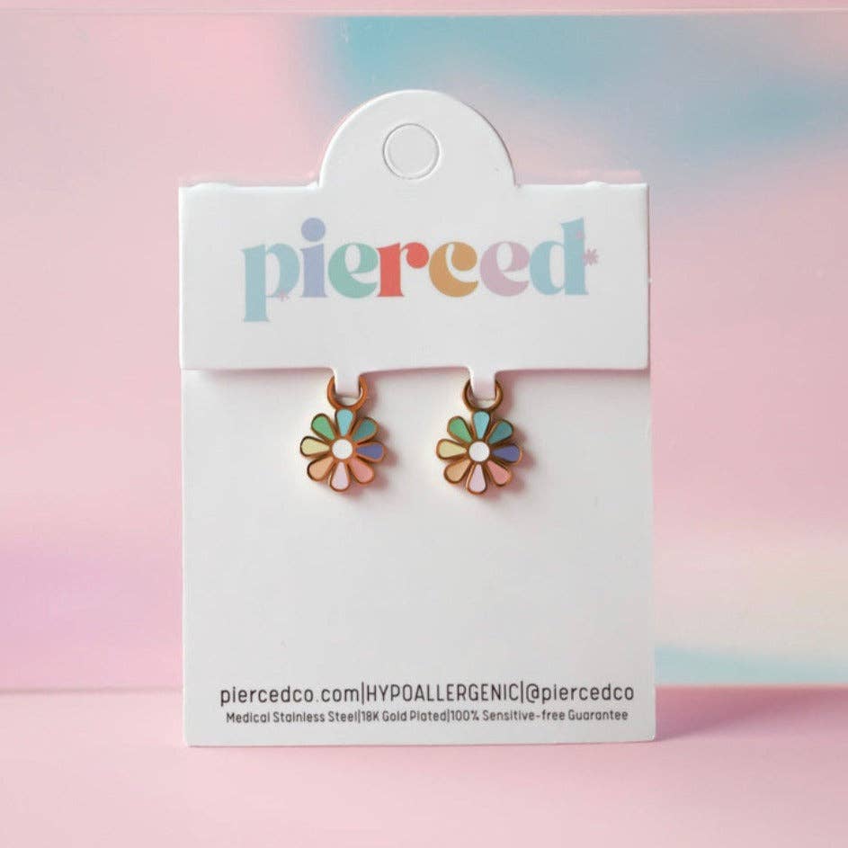 Rainbow Daisy Charms