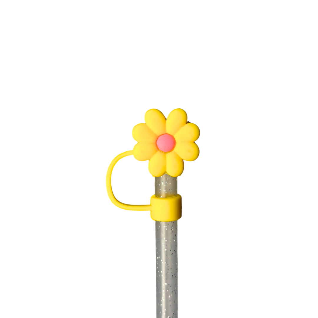 Flower Straw Toppers