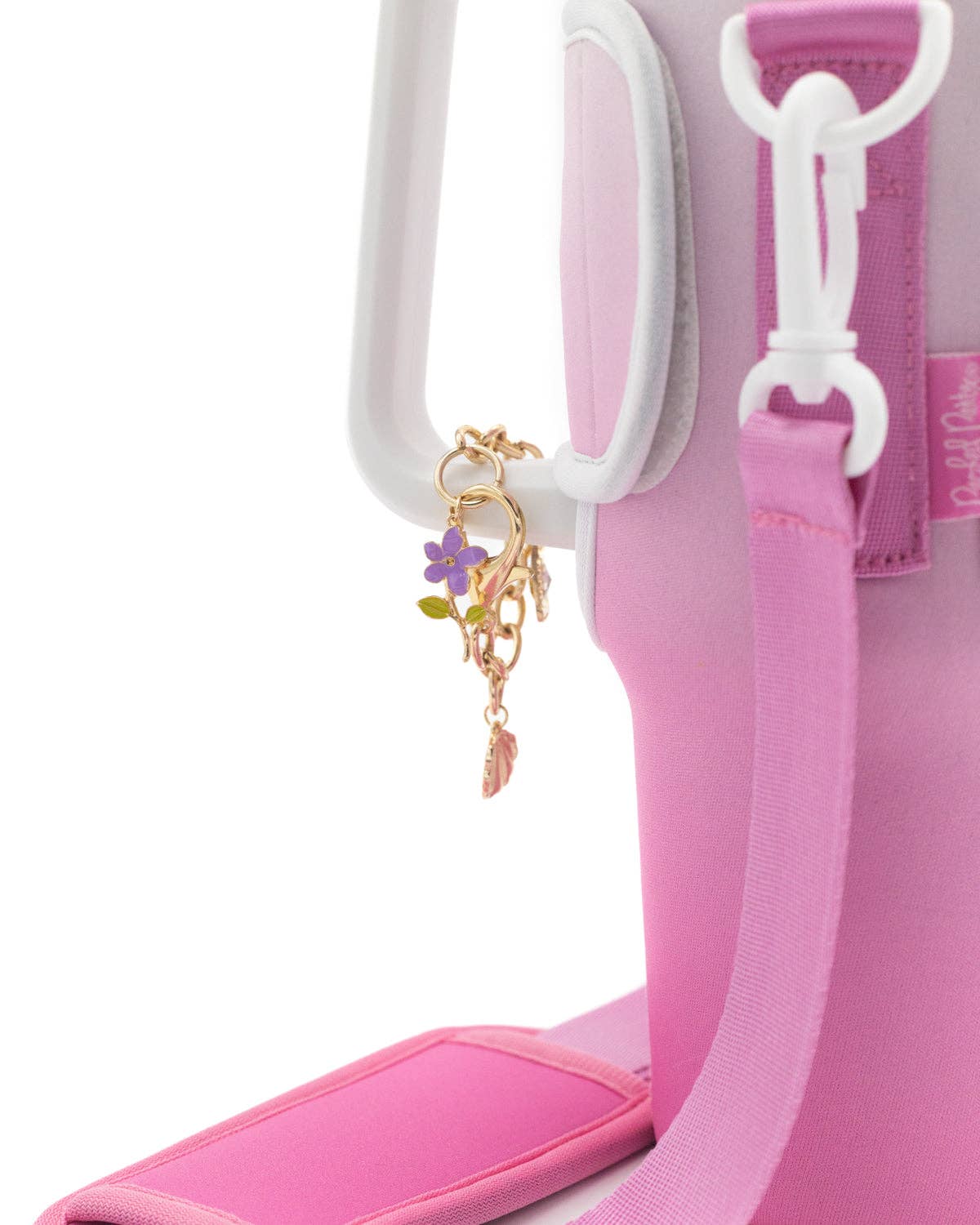Pretty In Pink Stainless Carrier Sleeve with Drink Charms