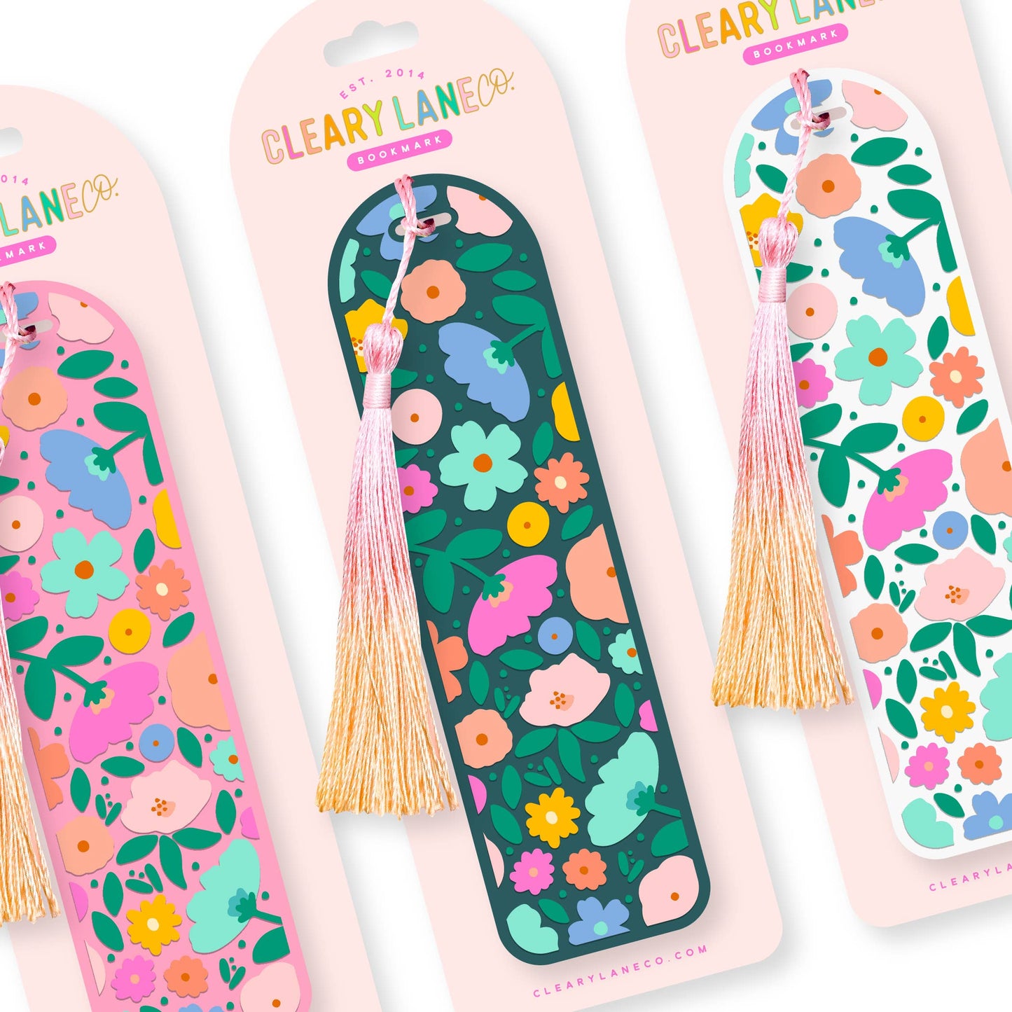 Acrylic Bookmark | Hot Pink Floral Jungle