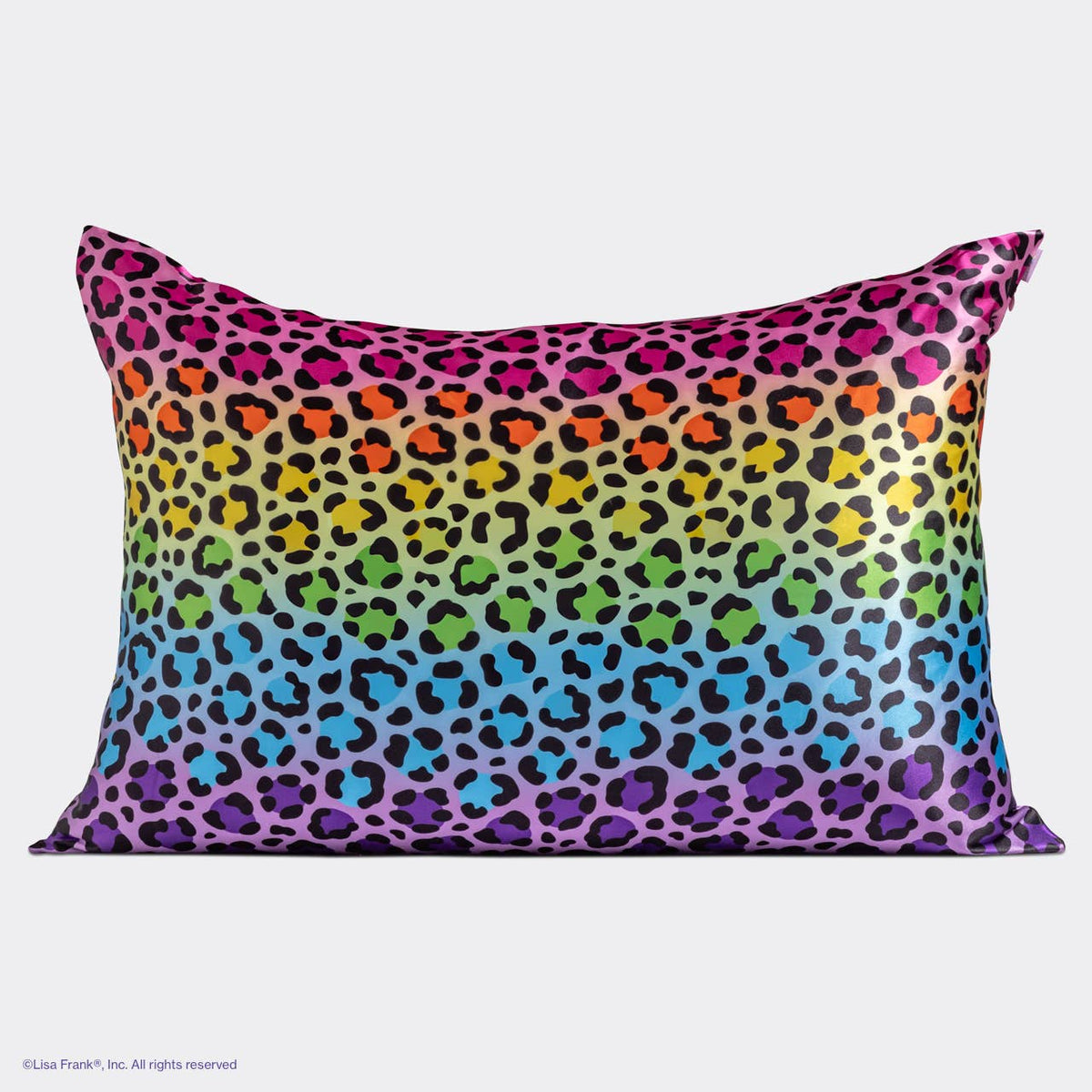 Lisa Frank x Kitsch Standard Satin Pillowcase | Rainbow Leopard