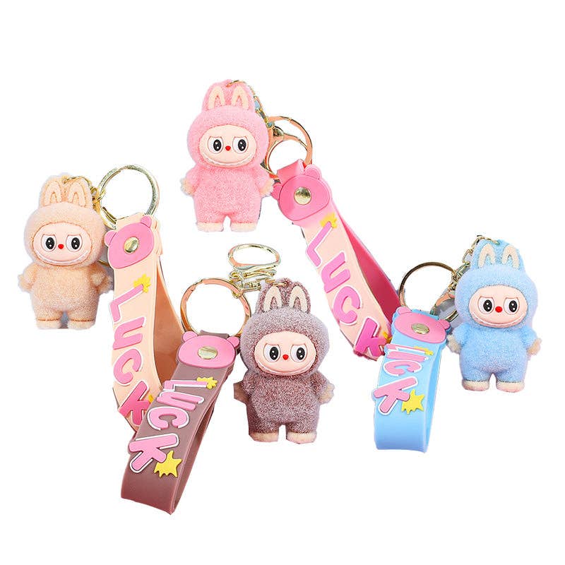 Labubu Silicone Keychain | Lt Blue