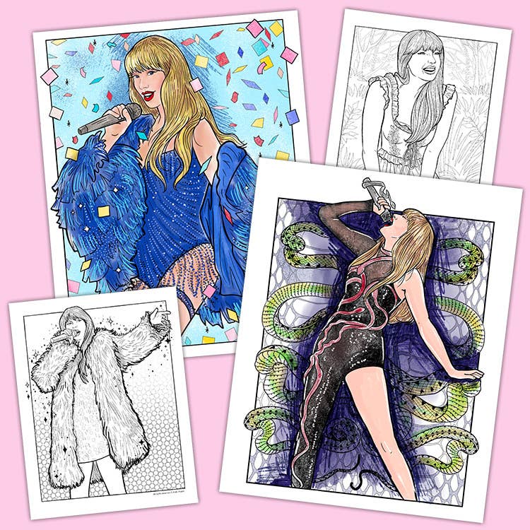 TSwift Touring Your Era Coloring Book