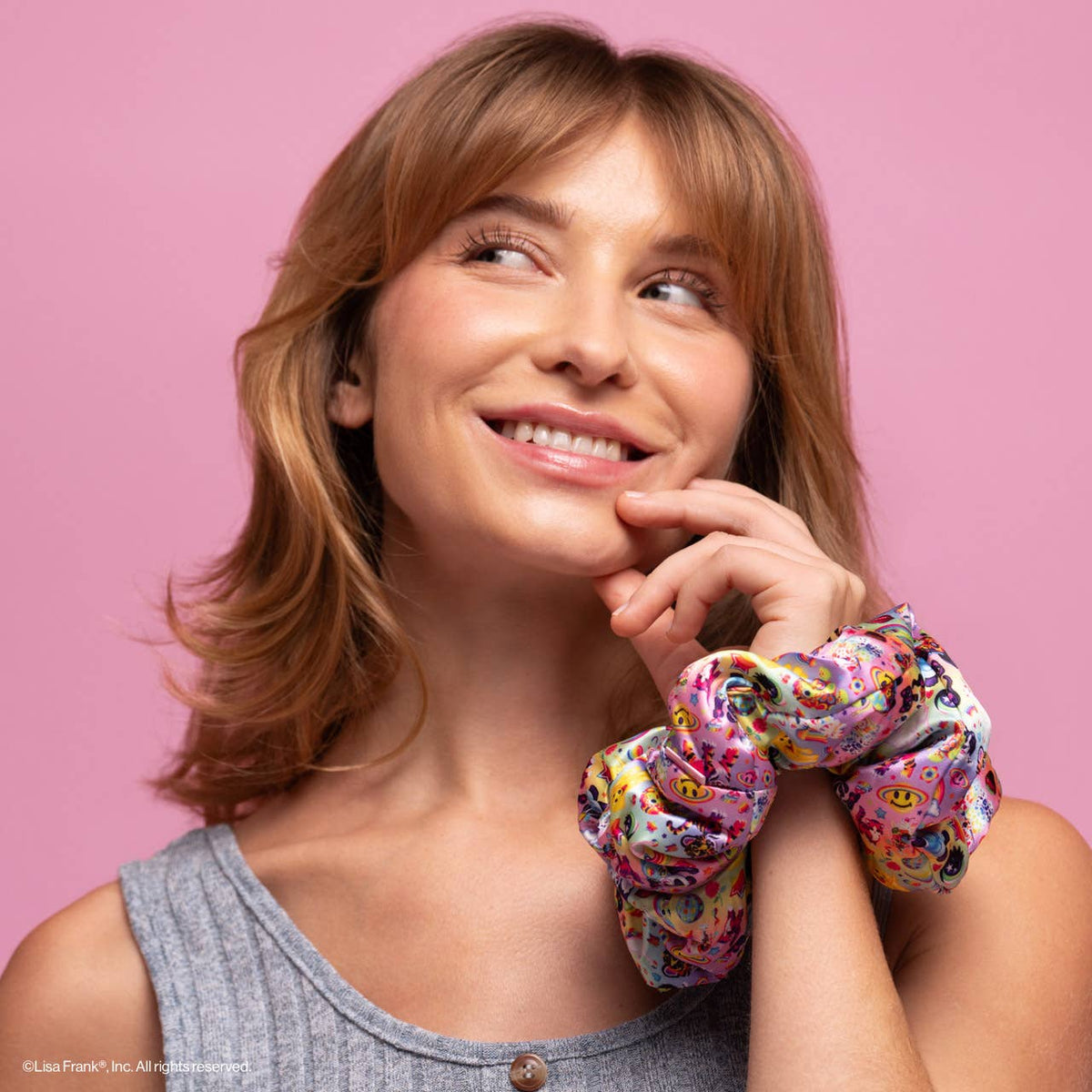 Lisa Frank x Kitsch Pillow Satin Scrunchies | Fantastic World