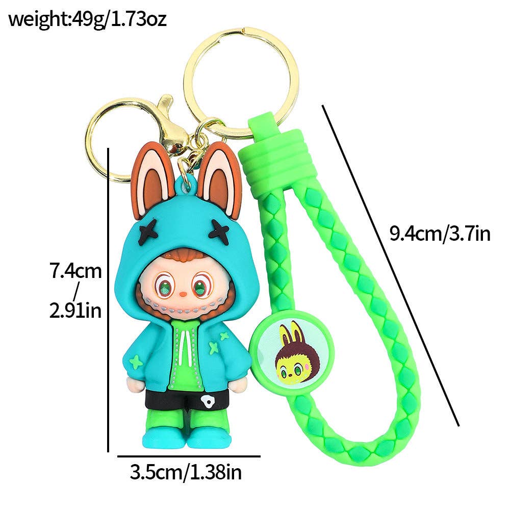 Labubu Silicone Keychain | Pink