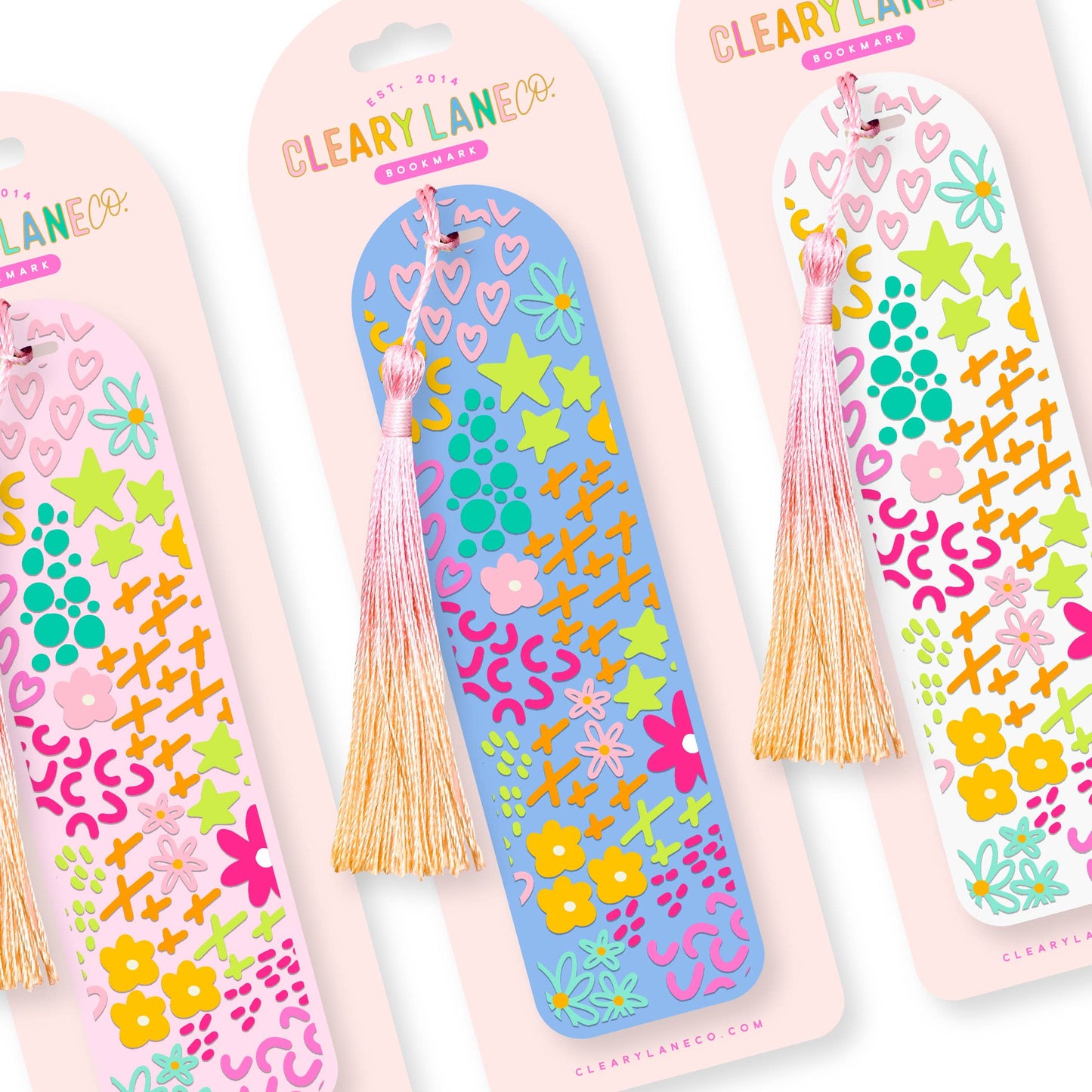 Acrylic Bookmark | Hot Pink Floral Jungle