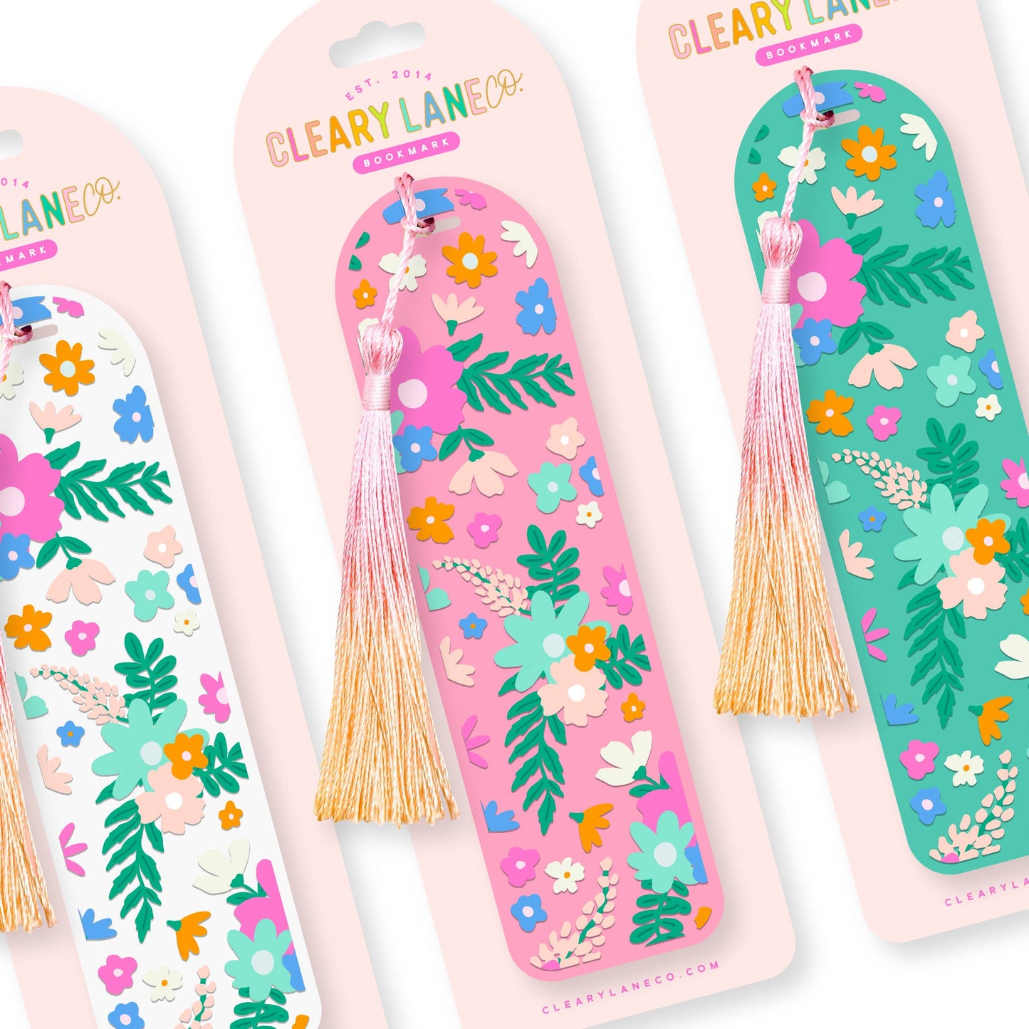 Acrylic Bookmark | Hot Pink Floral Jungle