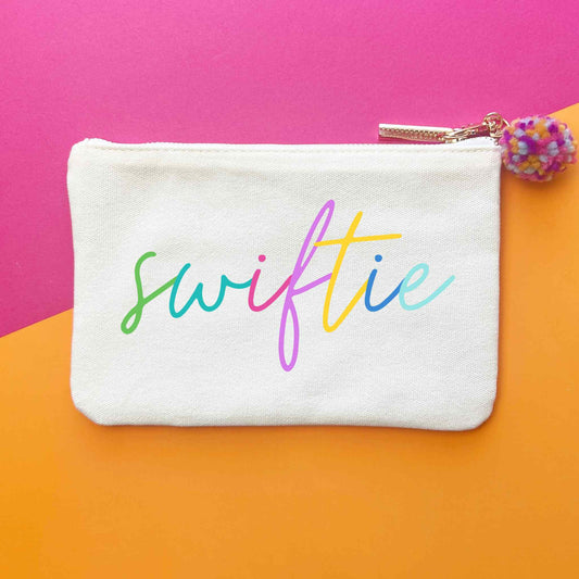 Swiftie Script Pouch w/Pom Pom