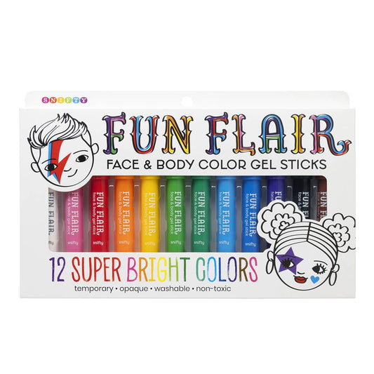 Fun Flair Face & Body Color Gel Stick Set
