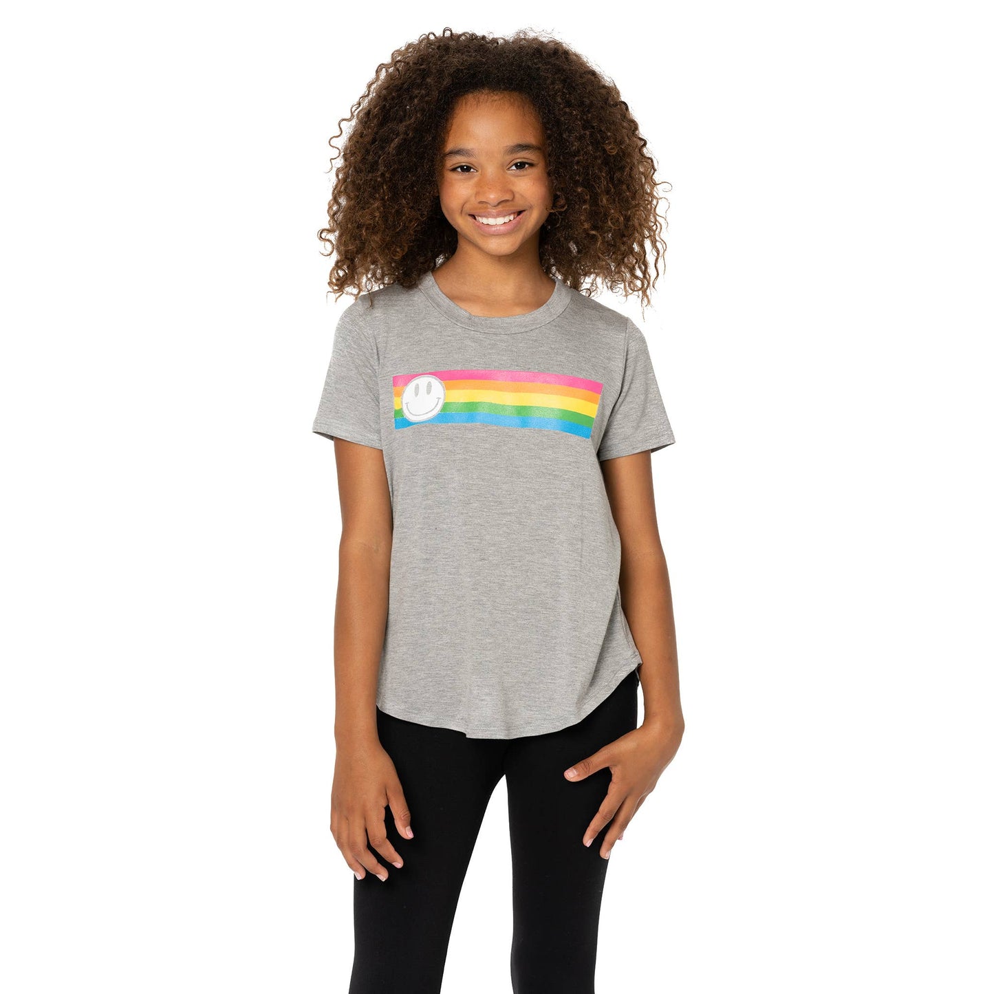 Rainbow w/Smile T-Shirt | Grey