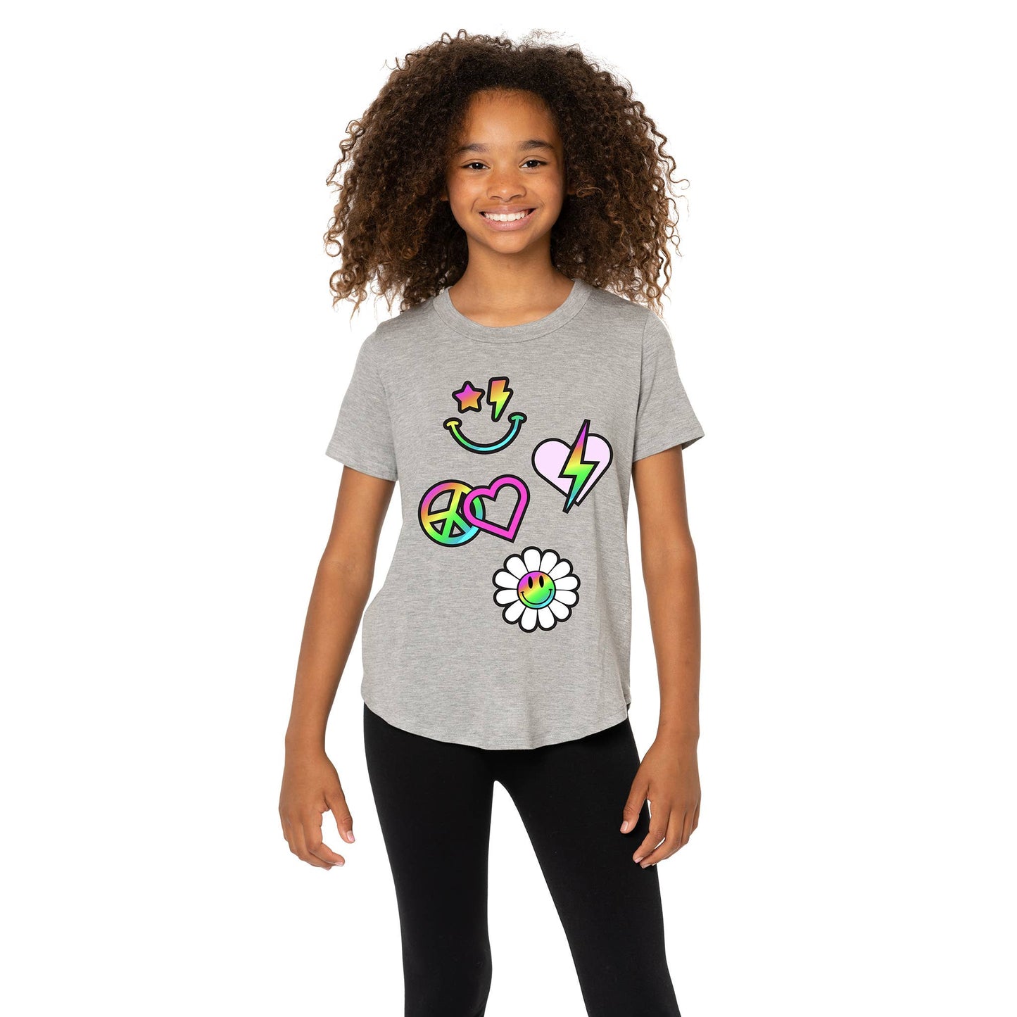 Smiley Icon T-Shirt | Grey