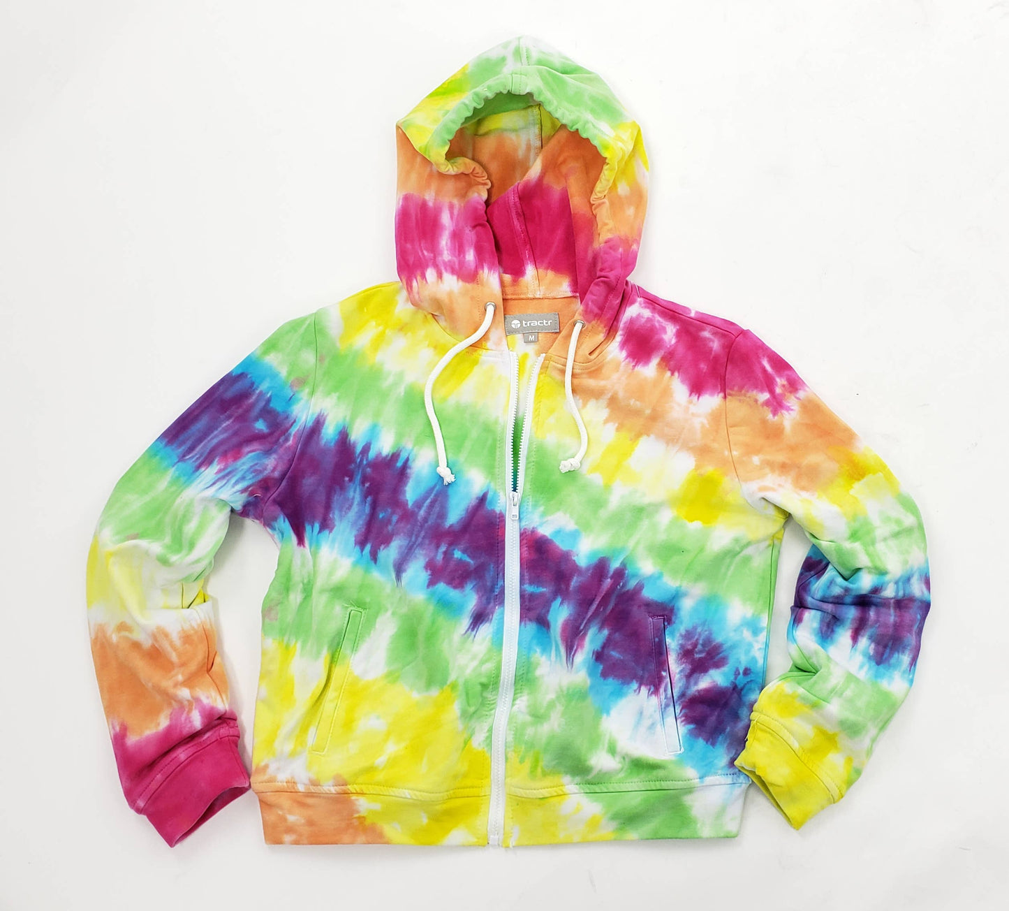 Tie Dye Zip Up Hoodie