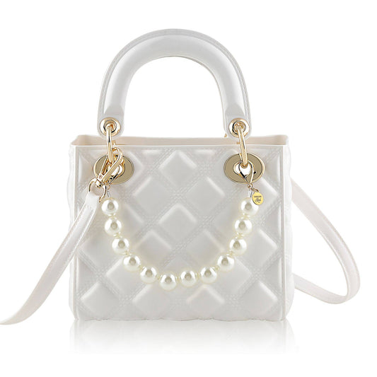 Pearl Quilted Jelly Handbag