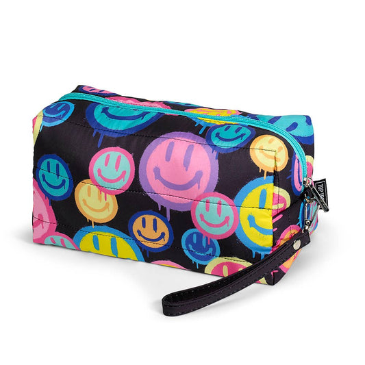 Spray Happy Face Puffer Cosmetic Bag