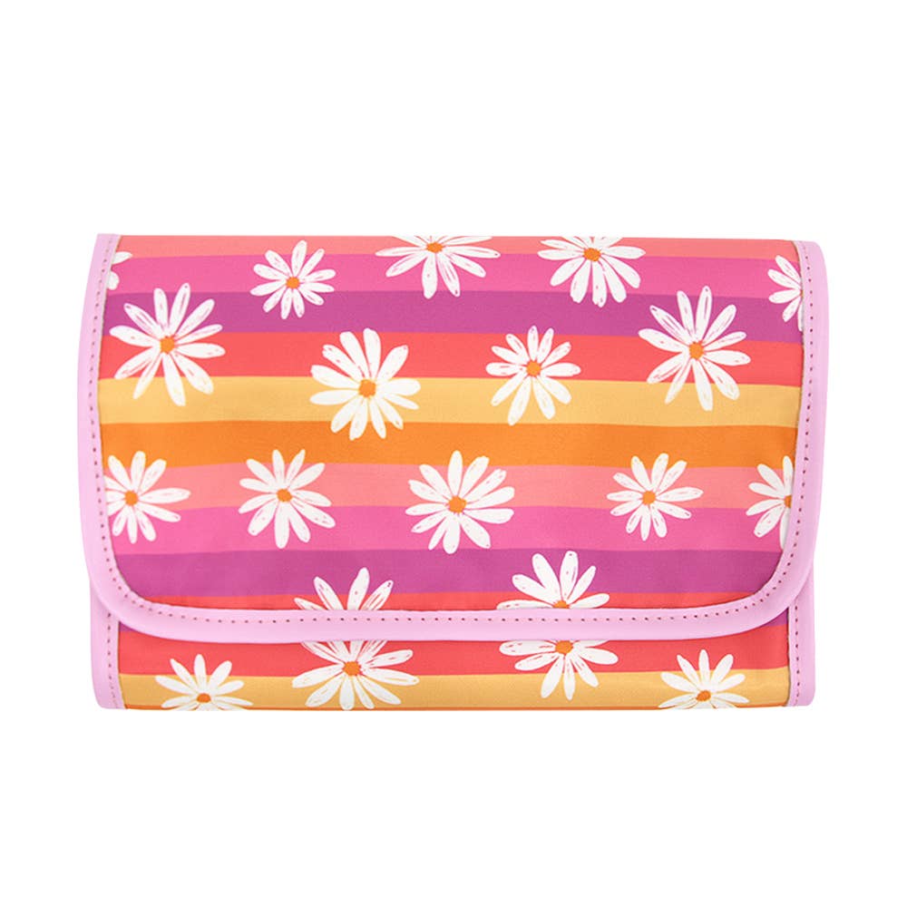 Daisy Travel Jewelry Roll Bag