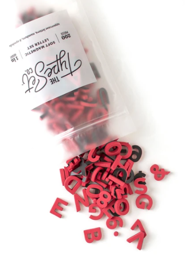 Soft Magnetic 1" Sans Serif Letters