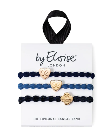 Eloise Bangle Band Set | Navy